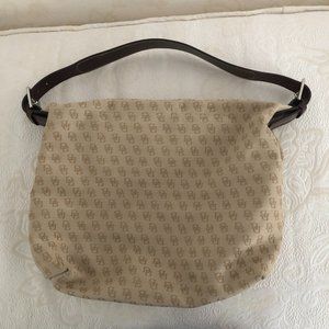 Vintage Dooney & Bourke  New Hobo and Leather Trim Bag -NWOT